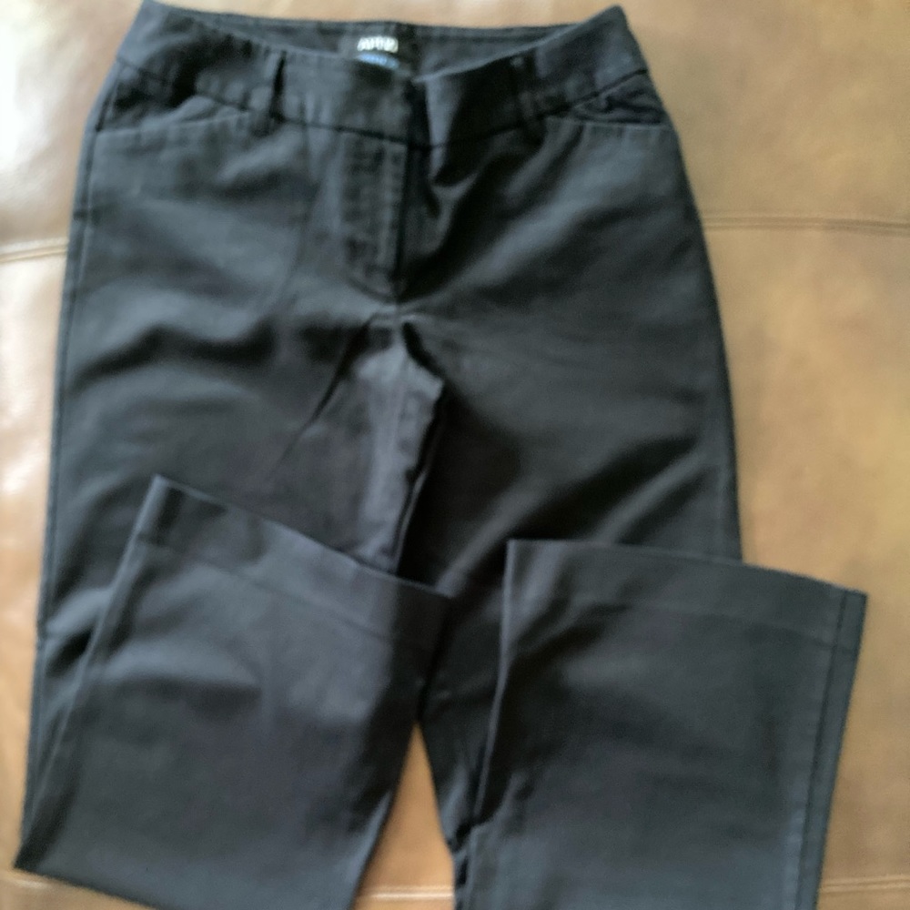 APT.9 Modern Fit Women's Trouser Casual Pants Wide Leg Size 4 Black